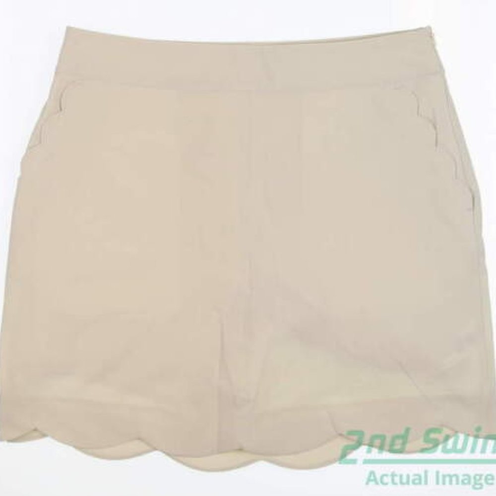 Vineyard Vines Scalloped Golf Skort, "Stone"